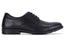 Clarks Boston Senior Black Leather School Shoes F Width