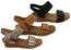 Sofft Verdi II Womens Leather Wedge Sandals With Comfort Footbed