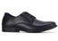 Clarks Boston Senior Black Leather School Shoes F Width