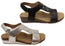 Homyped Logan T Bar Womens Comfortable Wide Fit Sandals