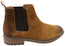 Natural Comfort Johnson Mens Leather Suede Comfortable Chelsea Boots