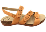 Scholl Orthaheel Able II Womens Comfortable Supportive Leather Sandals