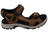 ECCO Mens Offroad Comfortable Leather Adjustable Sandals