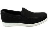 ECCO S Lite Moc Mens Nubuck Leather Moccasin Loafers