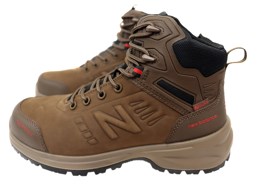 New Balance Calibre Mens Leather Composite Toe 2E Wide Work Boots ...