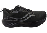 Saucony Mens Triumph 22 Comfortable Triple Black Athletic Shoes