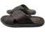 Democrata Pauly Mens Leather Comfortable Slide Sandals Made In Brazil