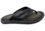 Democrata Jamie Mens Brazilian Leather Comfortable Thongs Sandals