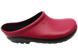 Sloggers Comfortable Womens Premium Clog Sangria Red