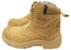 KingGee Mens Bennu Pro 6 Comfortable Leather Work Boots Wheat