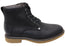 Hush Puppies Montreal Mens Wide Width Leather Lace Up Boots