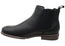 Hush Puppies Fin Mens Comfortable Wide Width Leather Chelsea Boots