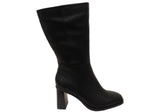 Hush Puppies Patron Womens Leather Heeled Mid Calf Boots