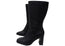 Hush Puppies Patron Womens Leather Heeled Mid Calf Boots