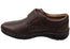 Hush Puppies Bloke Mens Comfortable Leather Triple Wide Fit Shoes