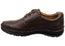 Hush Puppies Borrow Mens Comfortable Leather Triple Wide Fit Shoes