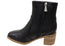 Hush Puppies Superb Womens Leather Comfortable Mid Heel Ankle Boots