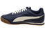 Puma Mens Turino II Comfortable Navy Lace Up Sneakers