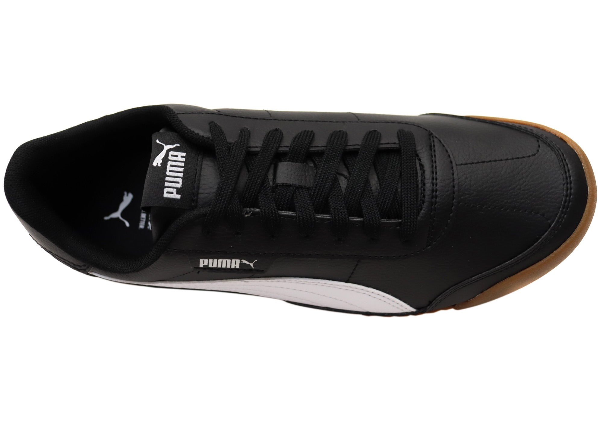 Puma Mens Turino II Lace Up Black Sneakers Brand House Direct