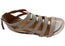 Sofft Rio II Womens Leather Wedge Sandals With Comfort Footbed