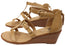 Sofft Gaige Womens Leather Wedge Sandals With Comfort Footbed