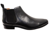 Florsheim Mens EE Extra Wide Leather Barret Plain Toe Chelsea Boots