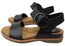 Sofft Bali Womens Leather Sandals With Cushioned Comfort Footbed