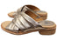 Sofft Fallon Womens Leather Slides Sandals With Comfort Footbed