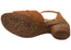 Comfortiva Newnan Womens Comfort Footbed Wide Fit Leather Sandals