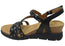 Comfortiva Silvia Womens Comfort Footbed Wide Fit Leather Sandals