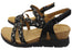 Comfortiva Silvia Womens Comfort Footbed Wide Fit Leather Sandals