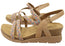 Comfortiva Silvia Womens Comfort Footbed Wide Fit Leather Sandals