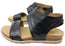 Comfortiva Gale Womens Comfort Footbed Wide Fit Leather Sandals