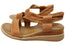 Comfortiva Marcy Womens Comfort Footbed Wide Fit Leather Sandals