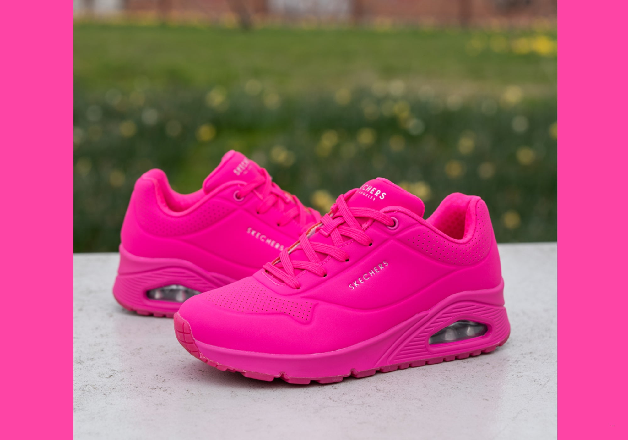 Hot pink sketchers best sale