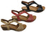 Scholl Orthaheel Julie Womens Comfort Supportive Wedge Leather Sandals