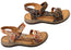 Orizonte Floral Womens Comfortable European Leather Sandals