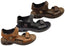 Pegada Dusty Mens Leather Adjustable Sandals Made In Brazil