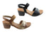 Usaflex Polli Womens Comfortable Leather Mid Heel Sandals