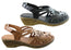 Orizonte Saxona Womens European Soft Leather Comfortable Sandals