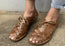 Andacco Petuna Womens Comfortable Flat Leather Sandals Made In Brazil