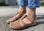 Usaflex Ventura Womens Comfy Cushioned Leather Sandals Made In Brazil