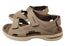 Pegada Sambo Mens Comfort Leather Adjustable Sandals Made In Brazil