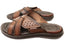 Pegada Freddie Mens Comfortable Leather Slides Sandals Made In Brazil