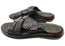 Pegada Freddie Mens Comfortable Leather Slides Sandals Made In Brazil