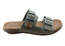 New Face Silvan Womens Comfort Leather Slides Sandals Made In Brazil