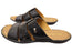 Opananken Andrew Mens Comfortable Brazilian Leather Slide Sandals