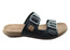 New Face Silvan Womens Comfort Leather Slides Sandals Made In Brazil