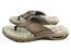 Pegada Phillip Mens Leather Cushioned Thongs Sandals Made In Brazil