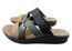 New Face Anza Womens Comfort Leather Slides Sandals Made In Brazil